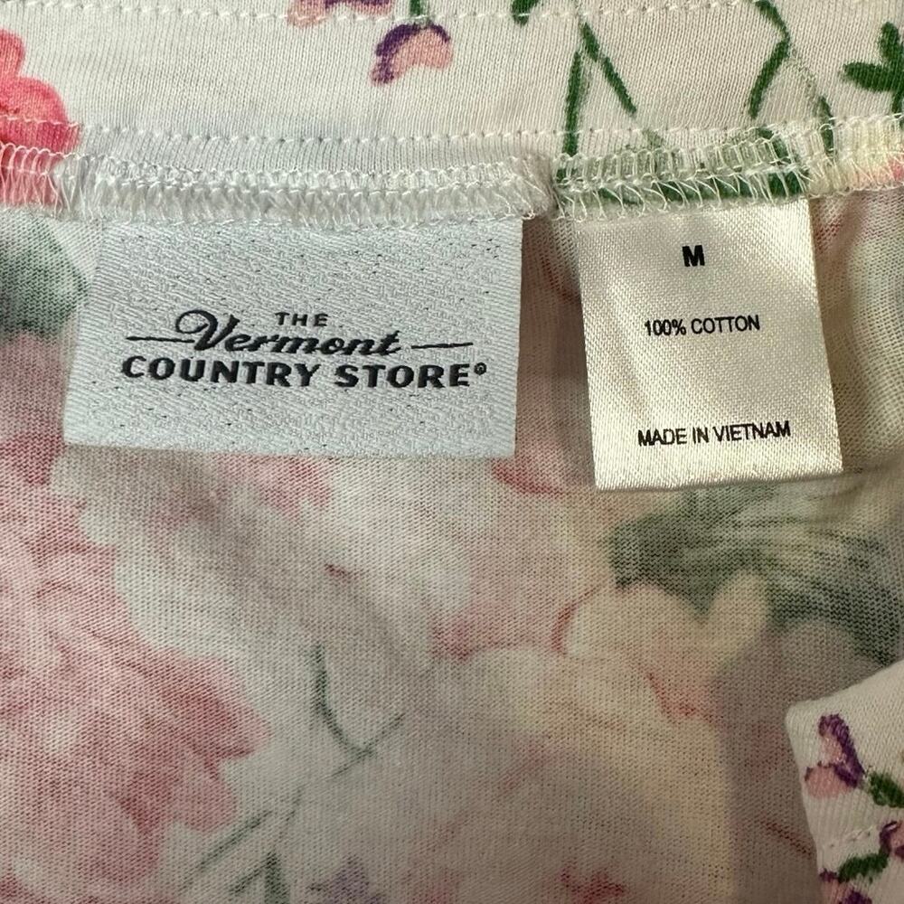 The Vermont Country Store Floral Cottagecore Coquette Romantic Robe Size M - Picture 6 of 14